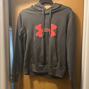 Under Armour Gray Hoodie with Red Logo